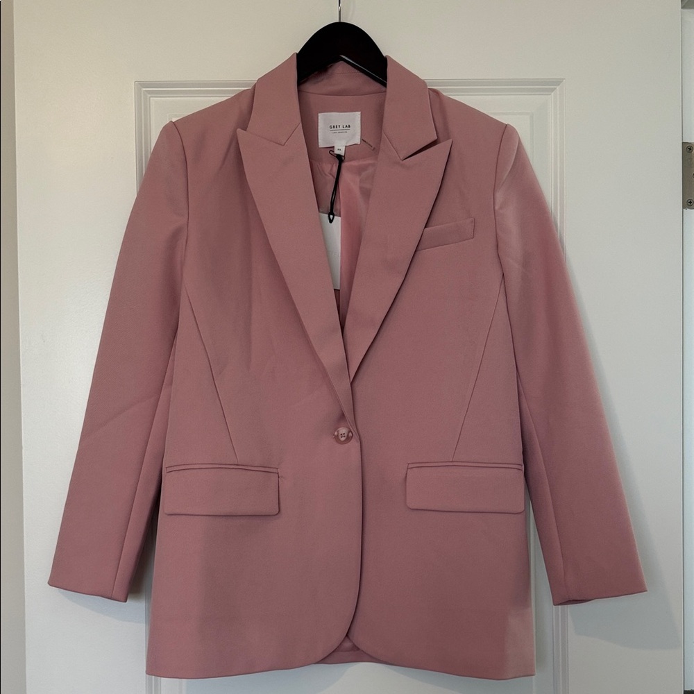 GREY LAB Dusty Pink Blazer